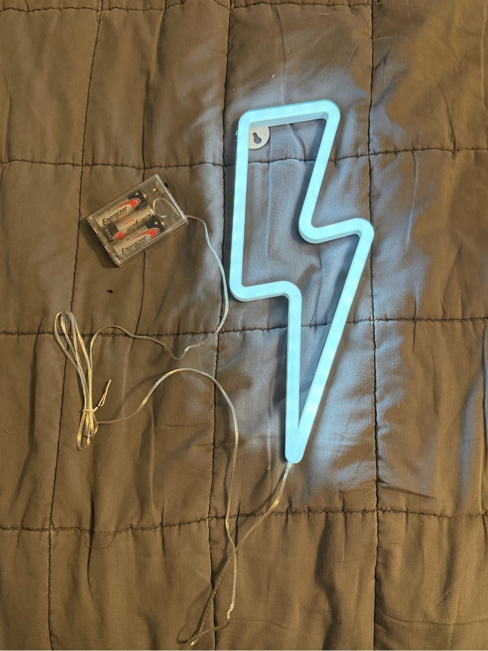 Blue Lightning Bolt LED Accent Light - Unbranded